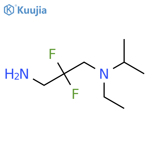 (3-Amino-2,2-difluoropropyl)(ethyl)(propan-2-yl)amine structure