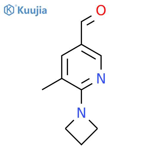 6-(Azetidin-1-yl)-5-methylpyridine-3-carbaldehyde structure