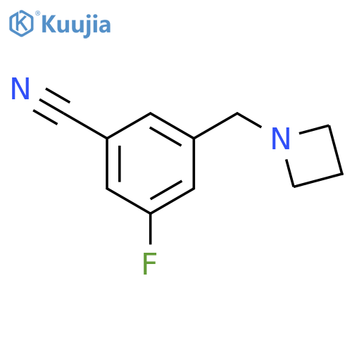 Benzonitrile, 3-(1-azetidinylmethyl)-5-fluoro- structure