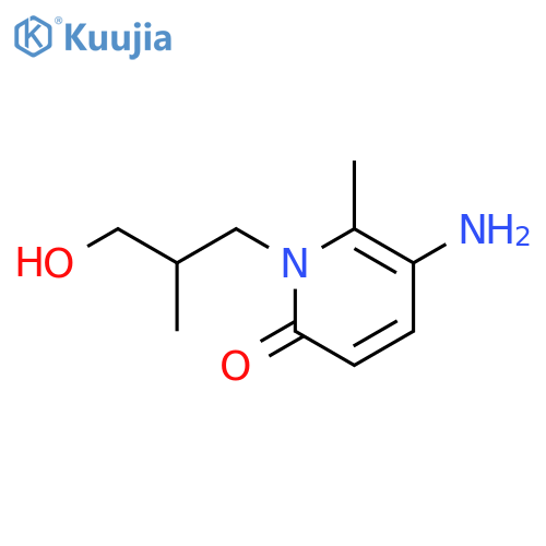 5-Amino-1-(3-hydroxy-2-methylpropyl)-6-methyl-1,2-dihydropyridin-2-one structure