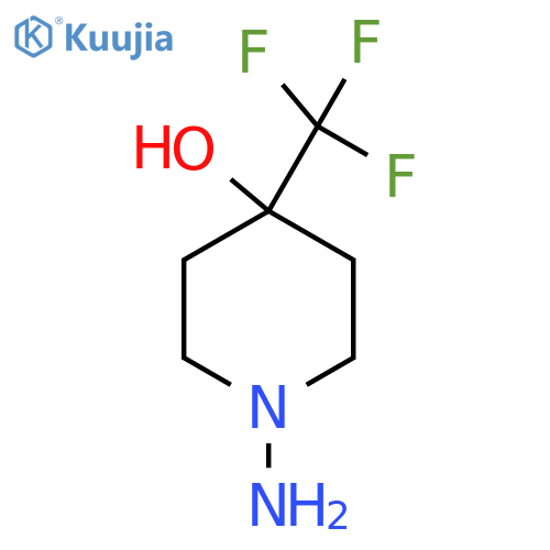 1-Amino-4-(trifluoromethyl)piperidin-4-ol structure