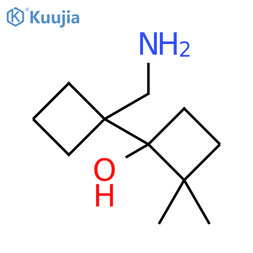 [1,1'-Bicyclobutyl]-1-ol, 1'-(aminomethyl)-2,2-dimethyl- structure