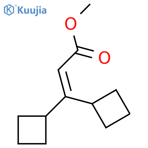 methyl 3,3-dicyclobutylprop-2-enoate structure