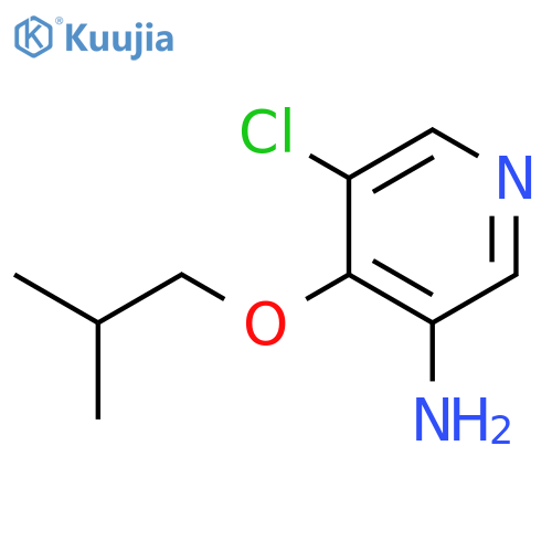 5-Chloro-4-(2-methylpropoxy)pyridin-3-amine structure