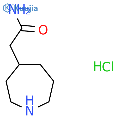 2-(azepan-4-yl)acetamide;hydrochloride structure