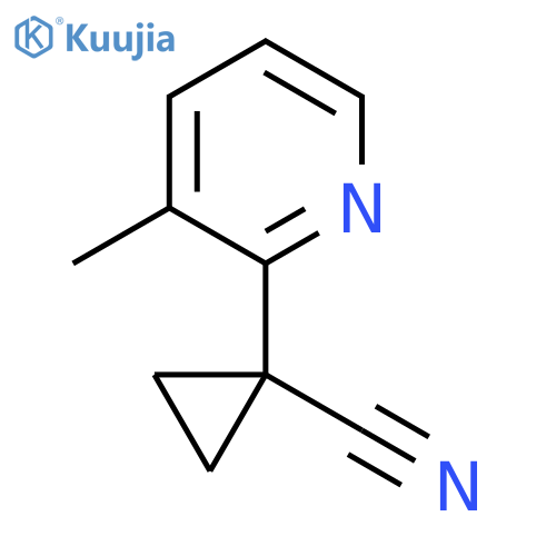 1-(3-Methylpyridin-2-yl)cyclopropane-1-carbonitrile structure