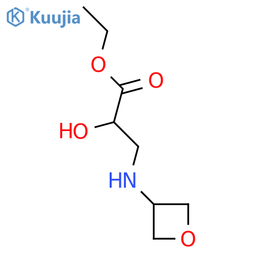 ethyl 2-hydroxy-3-[(oxetan-3-yl)amino]propanoate structure