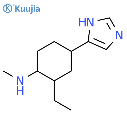 CYCLOHEXANAMINE, 2-ETHYL-4-(1H-IMIDAZOL-4-YL)-N-METHYL- structure