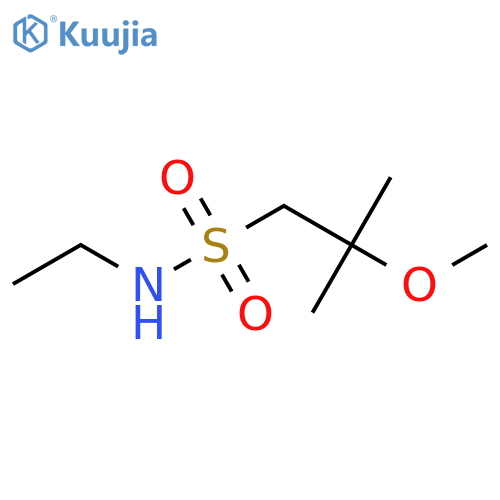 N-ethyl-2-methoxy-2-methylpropane-1-sulfonamide structure