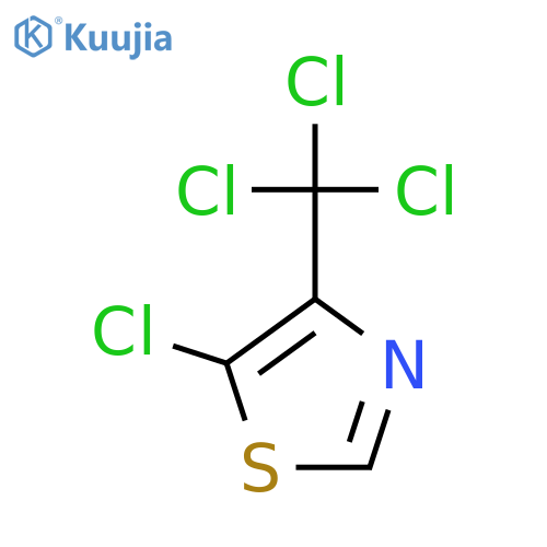 Thiazole, 5-chloro-4-(trichloromethyl)- structure