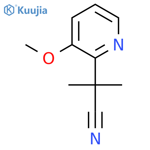 2-(3-Methoxypyridin-2-yl)-2-methylpropanenitrile structure