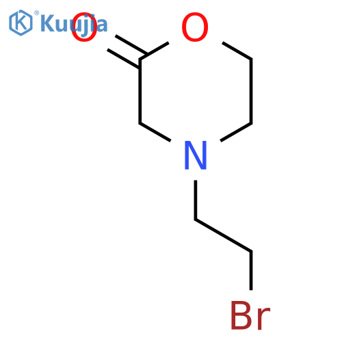 2-Morpholinone, 4-(2-bromoethyl)- structure