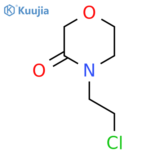 4-(2-Chloroethyl)morpholin-3-one structure
