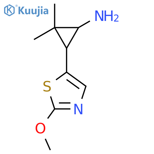 3-(2-Methoxy-1,3-thiazol-5-yl)-2,2-dimethylcyclopropan-1-amine structure