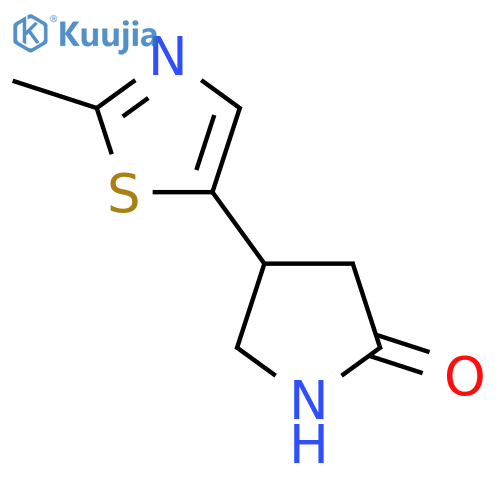 4-(2-Methyl-1,3-thiazol-5-yl)pyrrolidin-2-one structure