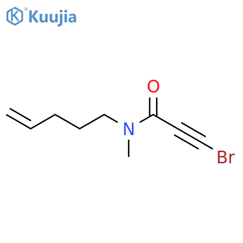 3-bromo-N-methyl-N-(pent-4-en-1-yl)prop-2-ynamide structure