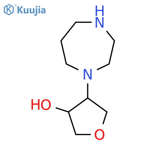 4-(1,4-diazepan-1-yl)oxolan-3-ol structure