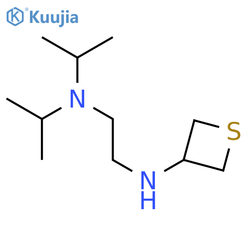 N-{2-[bis(propan-2-yl)amino]ethyl}thietan-3-amine structure