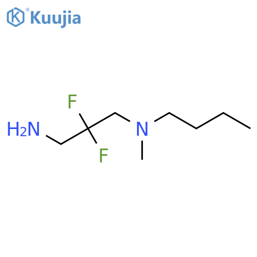 (3-Amino-2,2-difluoropropyl)(butyl)methylamine structure