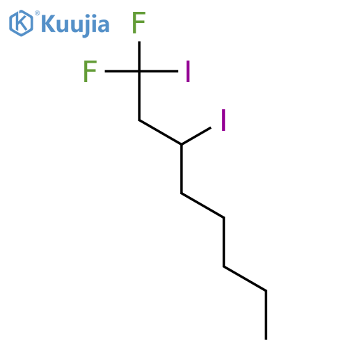 Octane, 1,1-difluoro-1,3-diiodo- structure