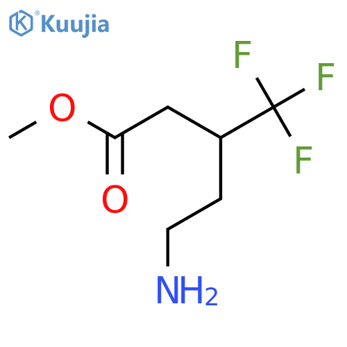 Methyl 5-amino-3-(trifluoromethyl)pentanoate structure