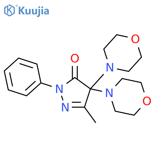 3-Methyl-4,4-dimorpholino-1-phenyl-1H-pyrazol-5(4H)-one structure