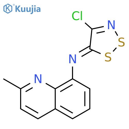 8-Quinolinamine, N-(4-chloro-5H-1,2,3-dithiazol-5-ylidene)-2-methyl- structure