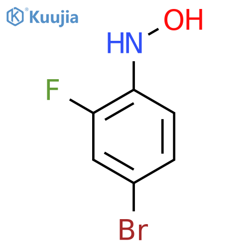 Benzenamine, 4-bromo-2-fluoro-N-hydroxy- structure