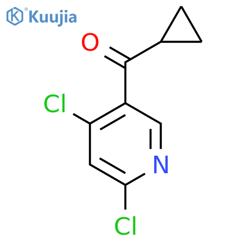 Cyclopropyl(4,6-dichloro-3-pyridyl)methanone structure