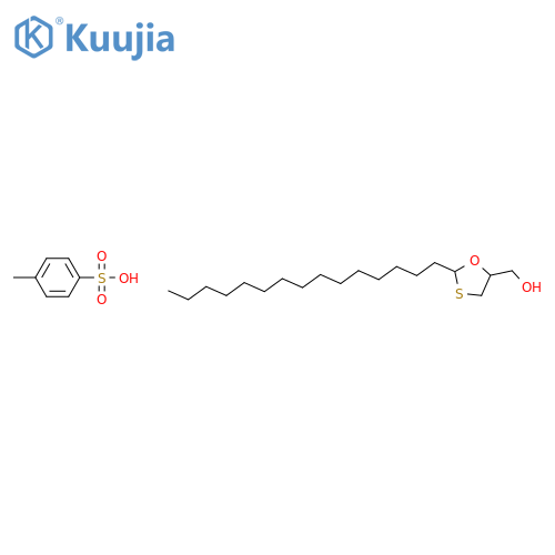 1,3-Oxathiolane-5-methanol, 2-pentadecyl-, 4-methylbenzenesulfonate structure