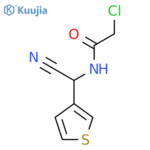 2-Chloro-N-[cyano(thiophen-3-yl)methyl]acetamide structure