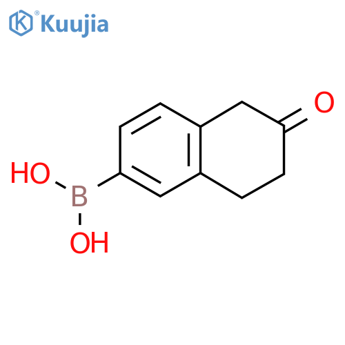(6-Oxo-5,6,7,8-tetrahydronaphthalen-2-yl)boronic acid structure