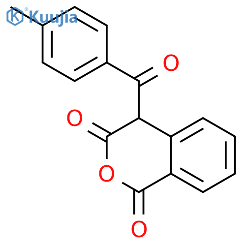 1H-2-BENZOPYRAN-1,3(4H)-DIONE, 4-(4-METHYLBENZOYL)- structure