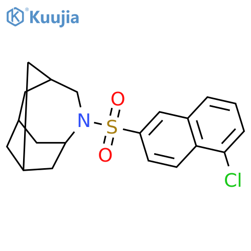 4-Azatricyclo[4.3.1.13,8]undecane, 4-[(5-chloro-2-naphthalenyl)sulfonyl]- structure