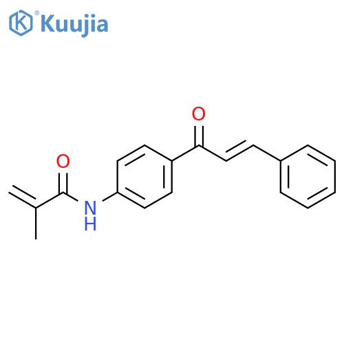 2-Propenamide, 2-methyl-N-[4-(1-oxo-3-phenyl-2-propenyl)phenyl]- structure