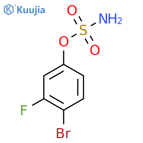 4-Bromo-3-fluorophenyl sulfamate structure