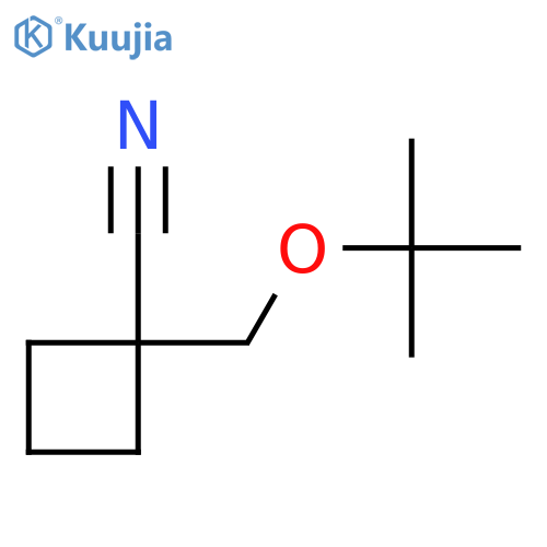 1-[(Tert-butoxy)methyl]cyclobutane-1-carbonitrile structure