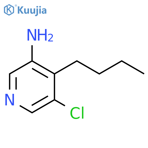 4-Butyl-5-chloro-3-pyridinamine structure