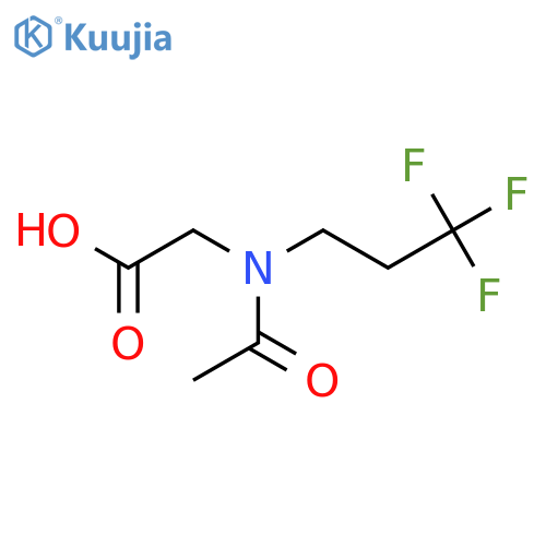 2-[N-(3,3,3-trifluoropropyl)acetamido]acetic acid structure