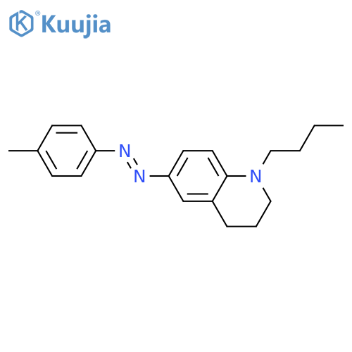 Quinoline, 1-butyl-1,2,3,4-tetrahydro-6-[(4-methylphenyl)azo]- structure