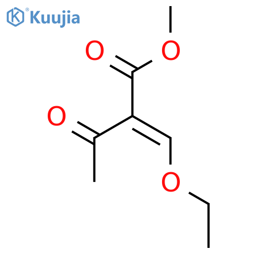 Butanoic acid, 2-(ethoxymethylene)-3-oxo-, methyl ester, (E)- structure