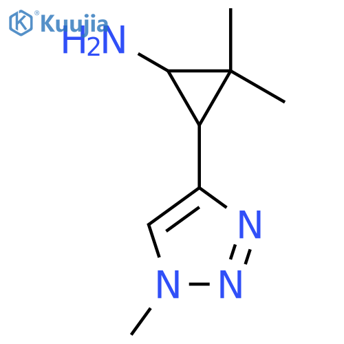 2,2-Dimethyl-3-(1-methyl-1h-1,2,3-triazol-4-yl)cyclopropan-1-amine structure