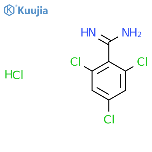 2,4,6-Trichlorobenzene-1-carboximidamide hydrochloride structure