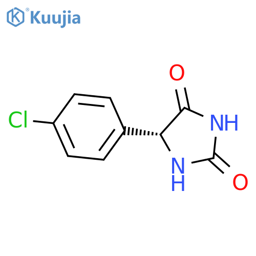2,4-Imidazolidinedione, 5-(4-chlorophenyl)-, (R)- structure