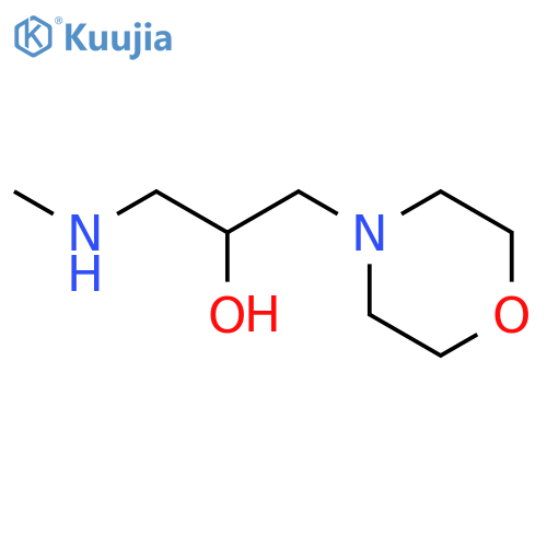 1-(methylamino)-3-(morpholin-4-yl)propan-2-ol structure