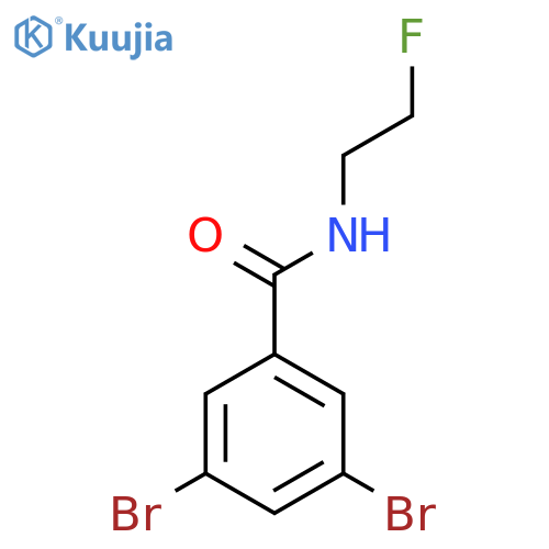 3,5-dibromo-N-(2-fluoroethyl)benzamide structure