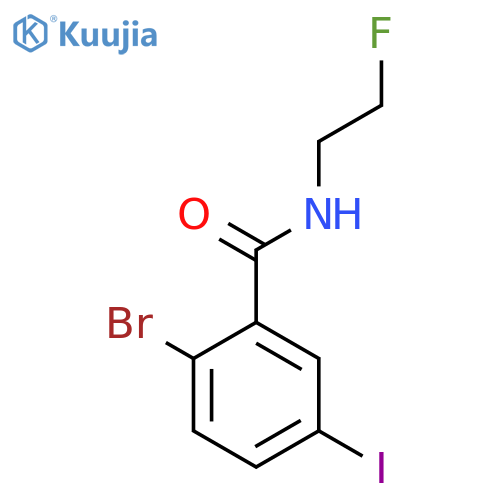 2-Bromo-N-(2-fluoroethyl)-5-iodobenzamide structure