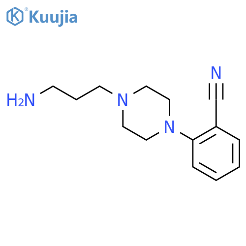 2-[4-(3-aminopropyl)-1-piperazinyl]-Benzonitrile structure