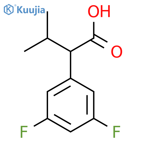 2-(3,5-Difluorophenyl)-3-methylbutanoic acid structure