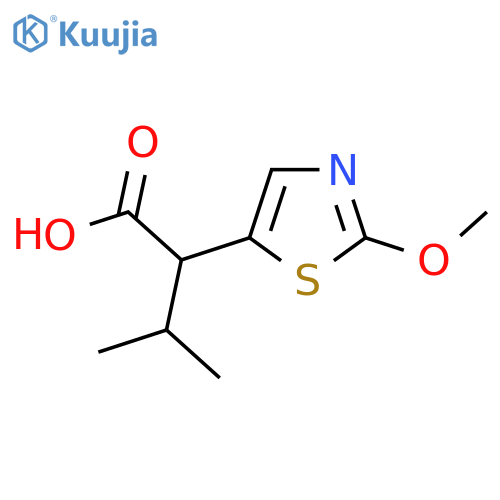 2-(2-Methoxy-1,3-thiazol-5-yl)-3-methylbutanoic acid structure